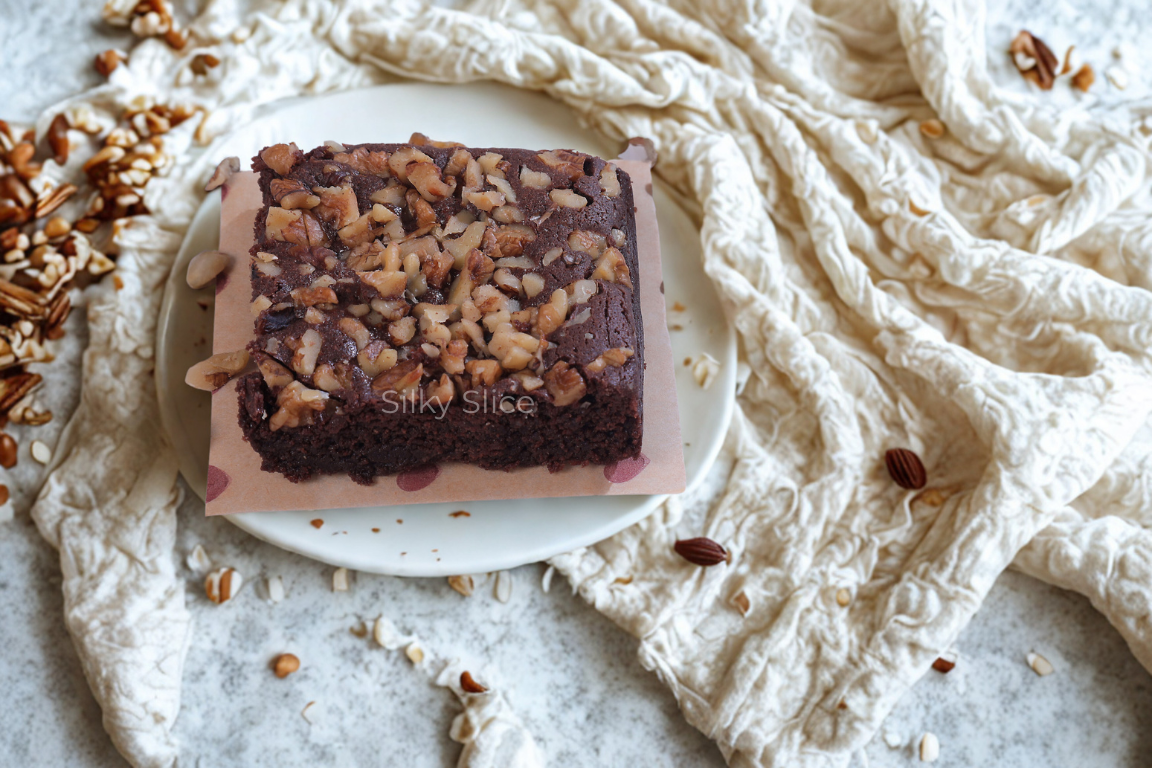 Roasted Walnut Brownie (whole wheat)